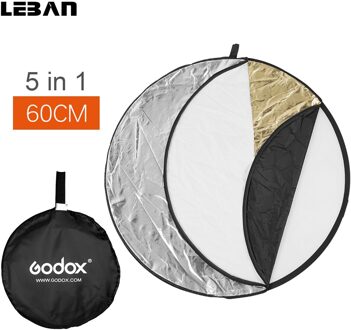 Godox 24 "60Cm 5 In 1 Draagbare Inklapbare Light Ronde Fotografie Reflector Voor Studio Multi Photo Disc