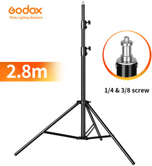 Godox 280 Cm 2.8 M Zware Video Studio Licht Statief Statief Met 1/4 "Schroef Voor Softbox Lamp houder Led Licht Flash