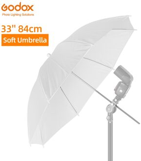 Godox 33 "84 Cm Soft White Diffuser Studio Fotografie Doorschijnende Paraplu Voor Studio Flash Strobe Verlichting