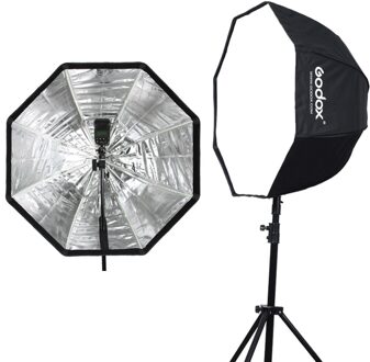 Godox 80 cm 31.5in Draagbare Octagon Softbox Paraplu Brolly Reflector voor Speedlight Flash Reflector voor Flash Speedlight