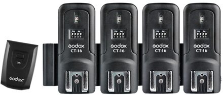 Godox CT-16 16 Kanalen Draadloze Radio Flash Trigger Zender + 2x Ontvanger Set Voor Canon Nikon Pentax Studio Speedlite Flash 1xT add 4x R