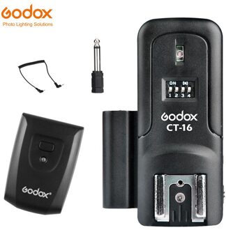 Godox CT-16 16 Kanalen Draadloze Radio Flash Trigger Zender + 2x Ontvanger Set Voor Canon Nikon Pentax Studio Speedlite Flash