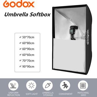 Godox Draagbare 60*90Cm/24 "* 35" Paraplu Foto Softbox Reflector Voor Studio Fotografie Flash speedlight