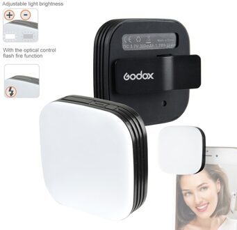 Godox LEDM32 Led Light Ingebouwde Lithium Batterij Verstelbare Heldere Draagbare Luxe Mini Selfie Led Licht Voor Smartphone