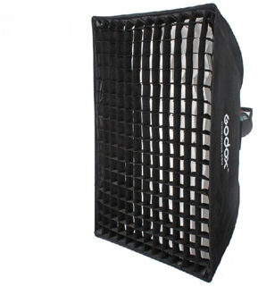 Godox Paraplu Softbox Bowens 90x90 met Grid