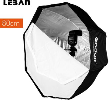 Godox Portabl 80 cm/31.5in Octagon Flash Softbox Paraplu Brolly Reflector flitslicht Softbox voor Speedlight Fotografie
