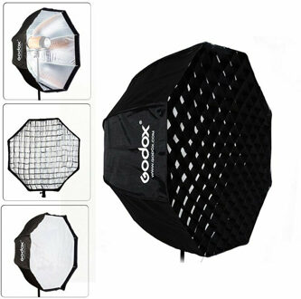 Godox Softbox met paraplu aansluiting 120cm+ grid