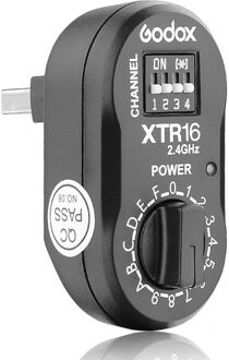Godox XTR-16 Flash Ontvanger 2.4G Draadloze X-systeem om X1T-C X1T-N XT-16 Zender Trigger voor Godox TT685 TT350 TT600 Flash