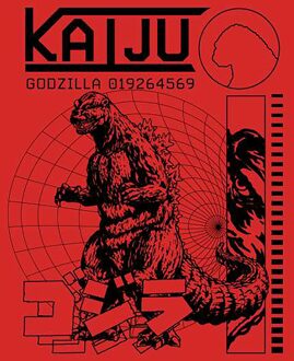 Godzilla Kaiju Unisex T-Shirt - Red - XXL Rood