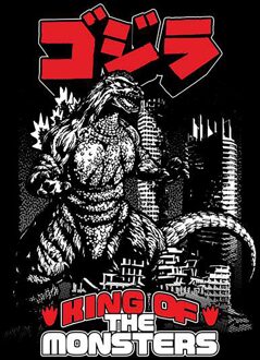 Godzilla Kanji Poster Unisex T-Shirt - Black - L Zwart