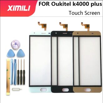 Goed Getest 100% Originele Voor Oukitel K4000 Plus Touch Screen Digitizer Glas Vervanging Oukitel K4000plus Gratis Tools + 3M goud nee Tools