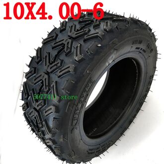 Goede 10x4.00-6 Cross-Country Vacuüm Band Voor Twee Wiel Elektrische Scooter 10 Inch Atv Wiel Accessoires