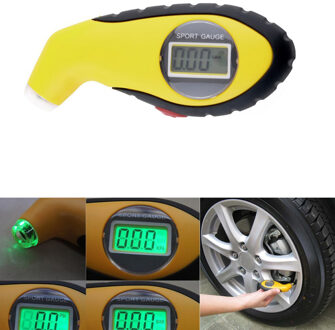 Goede 1Pcs Psi Digitale Band Band Luchtdrukmeter Tester Tool Voor Auto Motor Psi Kpa Bar