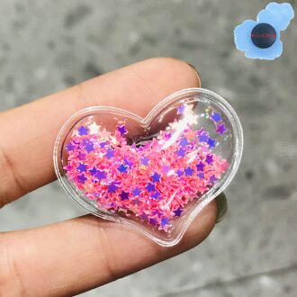 Goede 1Pcs Shining Hearts Kids Schoenen Accessoires Hars Schoen Klomp Voor Jongens Meisjes Schoenen Charms Presents Blauw