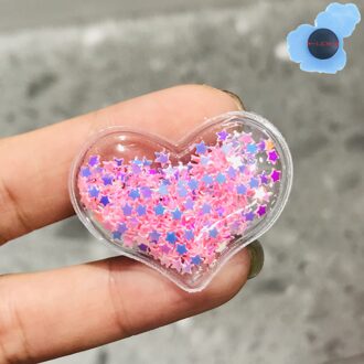 Goede 1Pcs Shining Hearts Kids Schoenen Accessoires Hars Schoen Klomp Voor Jongens Meisjes Schoenen Charms Presents champagne