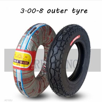 Goede 3.00-8 Binnenband Outertyre Voor Trolleys, Elektrische Motor Driewielers Elektrische Scooters Mini Motorfiets Accessoire outer tyre 1stk