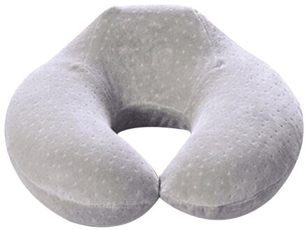 Goede Gezonde U-Vormige Hals Kussen Memory Foam Reizen Nek Ondersteuning Hoofd Kussens Slaapt Kussen Voor Auto Rijden grijs