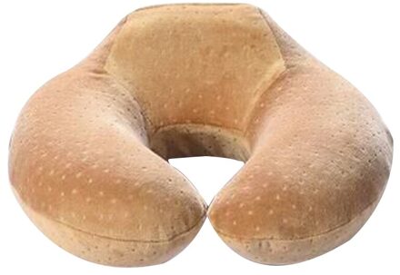 Goede Gezonde U-Vormige Hals Kussen Memory Foam Reizen Nek Ondersteuning Hoofd Kussens Slaapt Kussen Voor Auto Rijden licht koffie