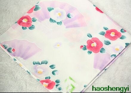Goede Japanse Stijl Zakdoek, Katoen Camellia Fan Zakdoek 48Cm * 48Cm, hij Beste Cadeau Voor Een Vriend 3