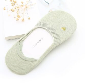 Goede Lage Sokken Onzichtbare Vrouwen Effen Sokken Kleine Boot Ondiepe Sok Pak Voor Zomer Ademend Casual Meisjes groen