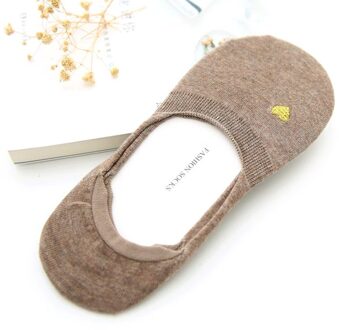 Goede Lage Sokken Onzichtbare Vrouwen Effen Sokken Kleine Boot Ondiepe Sok Pak Voor Zomer Ademend Casual Meisjes khaki
