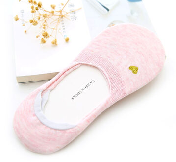 Goede Lage Sokken Onzichtbare Vrouwen Effen Sokken Kleine Boot Ondiepe Sok Pak Voor Zomer Ademend Casual Meisjes Roze
