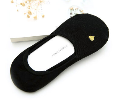 Goede Lage Sokken Onzichtbare Vrouwen Effen Sokken Kleine Boot Ondiepe Sok Pak Voor Zomer Ademend Casual Meisjes zwart