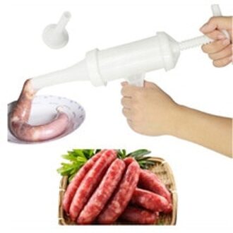 Goede Nuttig Worst Machine Vlees Spul Filler Handbediende Salami Maker + Trechter Food Grade