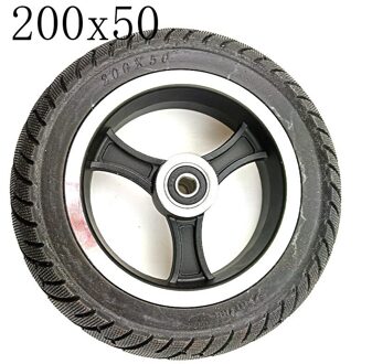 Goede Reputatie 200x50 Elektrische Scooter Solid Tyre met Hub voor Aluminium Velgen Band, elektrische Voertuig Effen Wiel