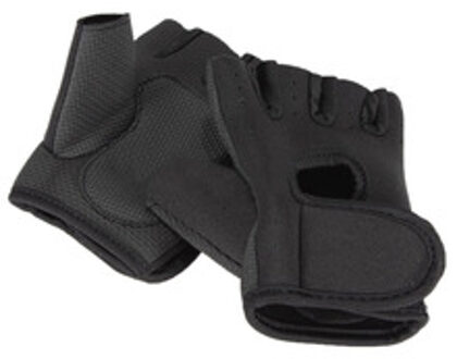 Goede Sport Gym Half Vinger Handschoenen-Zwart M