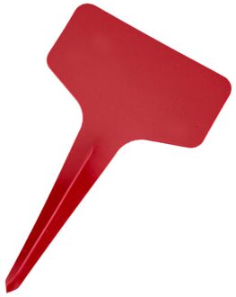 Goedkoopste Prijs 100 Pcs Tuinieren Label Waterdichte Plastic Insert Grond Kaart T-Vormige Etiket Macetas Decorativas # Gh Rood