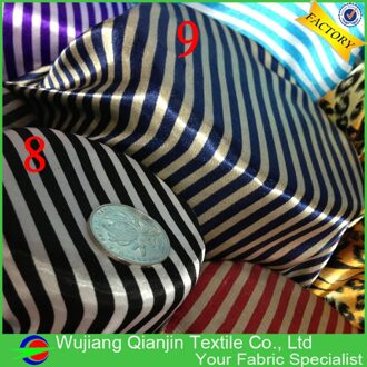 Goedkope 100% Polyester Zwart En Wit Satijnen Stof Voor Mode Jurk patroon 5