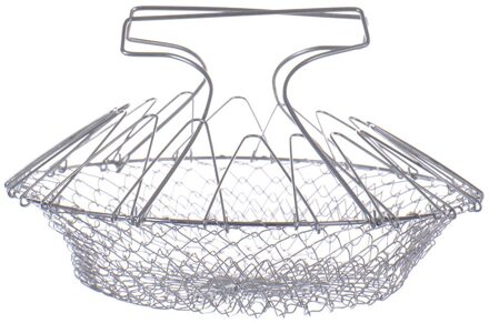 Goedkope Opvouwbare Steam Rinse Strain Fry Chef Mand Magie Mand Mesh Mand Zeef Vergiet Keuken Koken Gereedschap