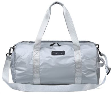 Goedkope waterdichte oxford Vrouwen Sporttas met Schoenen Compartiment voor Sport Zwemmen Reizen fitness Duffels Roze mannen sporttassen licht grijs