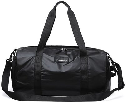 Goedkope waterdichte oxford Vrouwen Sporttas met Schoenen Compartiment voor Sport Zwemmen Reizen fitness Duffels Roze mannen sporttassen zwarte kleur