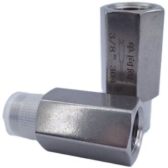 GOGO terugslagklep 1/4 3/8 1/2 inch man vrouw draad SS304 roestvrij staal hoge temperatuur zuurbestendig een- terugslagklep 1/2" / vrouw to mannetje
