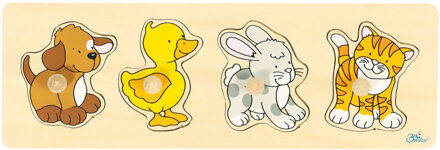 Goki 4-delige dieren puzzel
