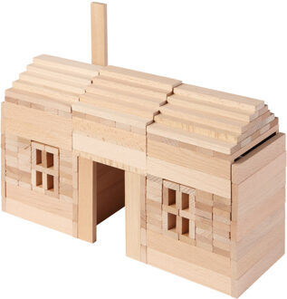 Goki Blokkendoos 200-delig Bruin