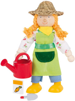 Goki Houten Buigpopje Boerin 11,5cm Multikleur