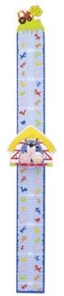 Goki houten groeimeter boerderij 100cm Blauw