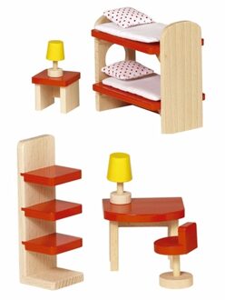 Goki Houten kinderkamer meubeltjes voor poppenhuis
