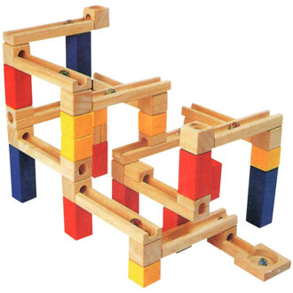 Goki houten knikkerbaan, 54-delig