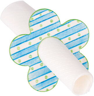 Goki Houten Servetring Set 6 Stuks: Hart En Bloem