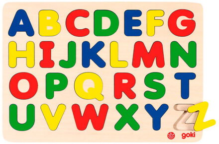 Goki Inlegpuzzel: abc hoofdletters