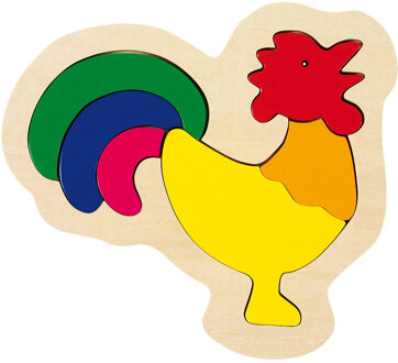 Goki Inlegpuzzel Haan 6-Delig