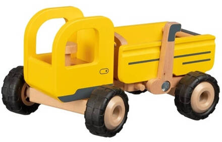 Goki Kiepwagen Geel Hout Junior 14,5 X 25 Cm