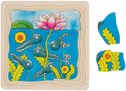 Goki Kikker 4 lagen puzzel 44-delig