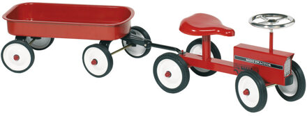 Goki Loopauto: tractor met aanhangwagen