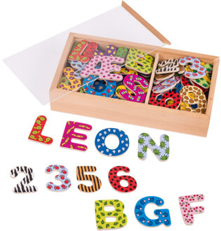 Goki Magneten: Letters En Cijfers 88-delig Multikleur