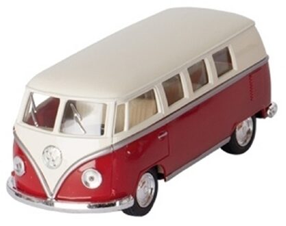Goki Modelauto Volkswagen T1 two-tone - rood/wit - 13,5 cm - speelgoed auto schaalmodel - Action products
